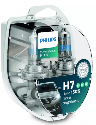 H7 Philips X-Treme VISION Pro +150 (2 Lâmpadas)