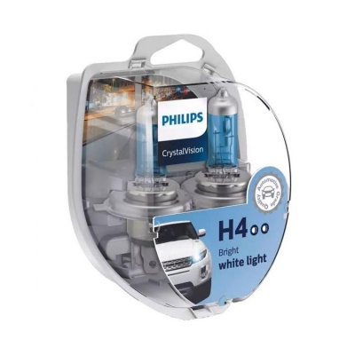 Philips Crystal Vision 4300K H4+W5W (4 Lâmpadas)