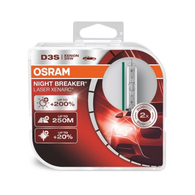 Osram Night Breaker Laser Xenarc +200% D3S (2 Lâmpadas)