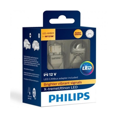 WY21W PHILIPS X-treme Ultinon LED LARANJA 11065XUAX2 ( 2 Lâmpadas )