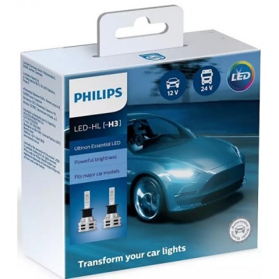 Philips LED H3 Ultinon Essential Led ( 2 Lâmpadas )
