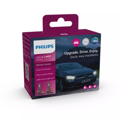 H11 Philips Led Ultinon Access (2 Lâmpadas)