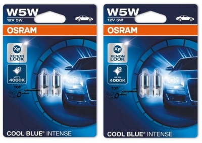 Osram Cool Blue Intense +20% W5W (4 Lâmpadas)
