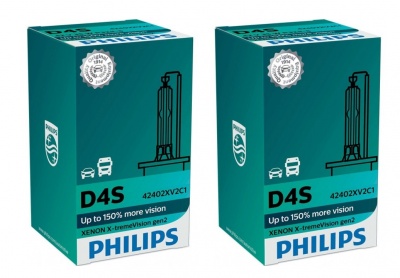 Philips X-treme Vision Xénon 4800K +150% Gen2 D4S (2 Lâmpadas)