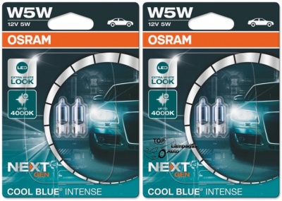 Osram Cool Blue Intense Next Gen 4000K W5W (4 Lâmpadas)