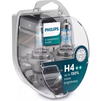 H4 Philips X-Treme VISION Pro +150 (2 Lâmpadas)