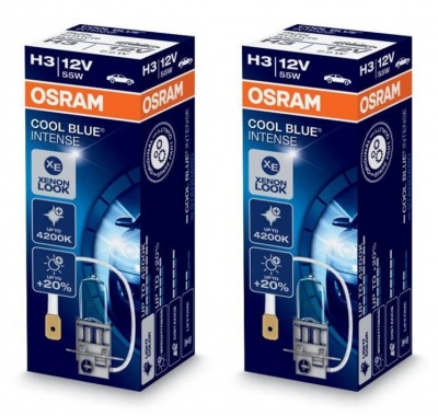 Osram Cool Blue Intense +20% H3 (2 Lâmpadas)