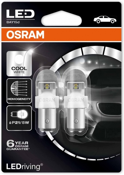 OSRAM LED P21/5W 6000K 12V 1557CW-02B (2 Lâmpadas)