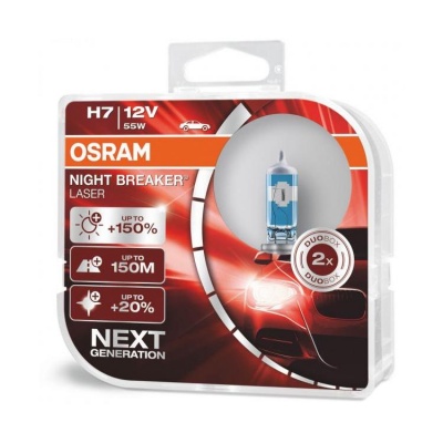 Osram Night Breaker Laser NG +150% H7 (2 Lâmpadas)
