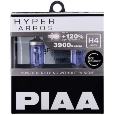 PIAA HYPER ARROS H4 12V 55/60W +120% 3900K (2 Lâmpadas)