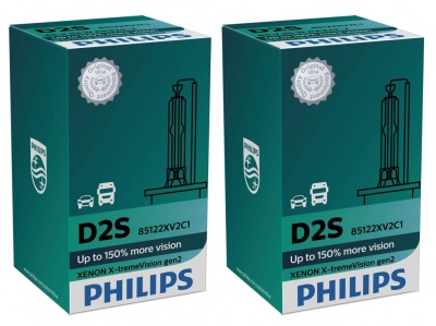 Philips X-treme Vision Xénon 4800K +150% Gen2 D2S (2 Lâmpadas)
