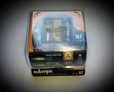 Narva Contrast+ 2700K H7 12v/55w (2 Lâmpadas)