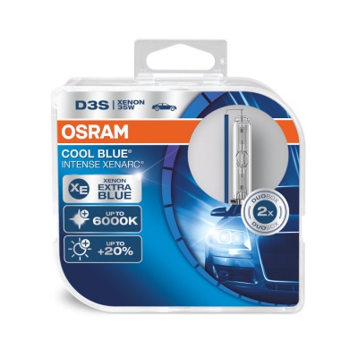 Osram Cool Blue Intense Xenarc +20% 6000K D3S (2 Lâmpadas)