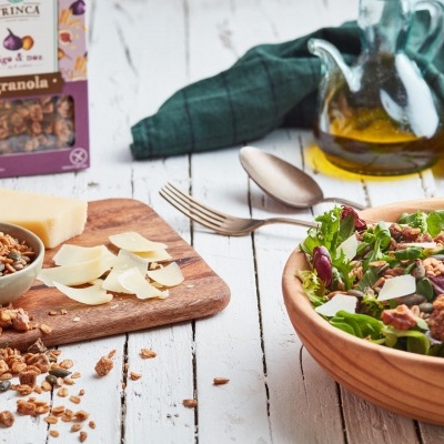 granola figo e noz BIO sem glúten - 400g