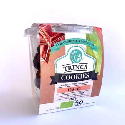 cookies de cacau BIO sem glúten - 9 unidades, 160g