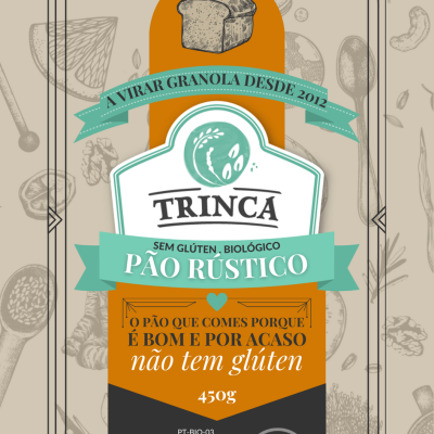 pão rústico BIO sem glúten - 450g