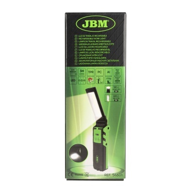 Embalagem verde e preta de lâmpada de trabalho recarregável JBM LED