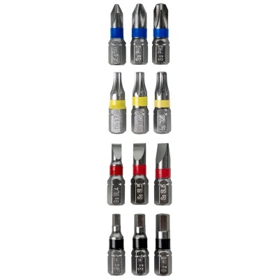 Chave de fendas de roquete com 12 bits | 54552