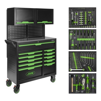 CARRO DE FERRAMENTAS 11 GAVETAS COM PAINÉIS E ARMÁRIOS - JBM 55118