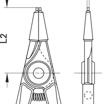 Alicate Gedore Circlip para Anéis de Retenção Externos 6701460
