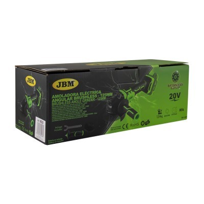 REBARBADORA ESMERILADORA AMOLADORA ELÉCTRICA BRUSHLESS 125mm JBM 60028