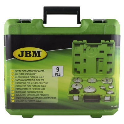 Conjunto de extratores de óleo JBM em mala verde