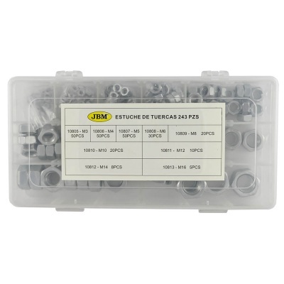 CAIXA DE PORCAS 243 PEÇAS 52028