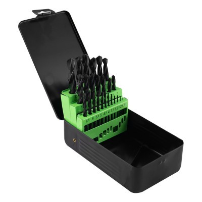 KIT DE BROCAS ESPIRAIS HSS 4241, 1-13 MM, PRETO 53855