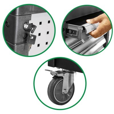 CARRO DE FERRAMENTAS 7 GAVETAS VAZIO - CINZENTO 53761