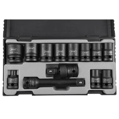 KIT DE 13 CHAVES DE IMPACTO DE 1/2” HEX. + ADAPTADOR 52341