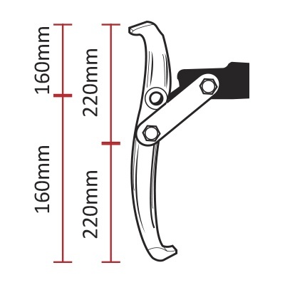 EXTRACTOR DE 3 GARRAS (Vários Tamanhos)