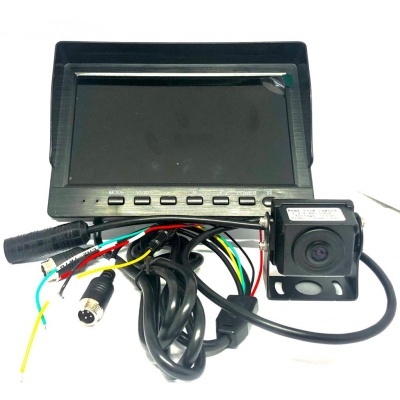 Conjunto de Câmera de Marcha Atrás + Monitor 7" e Cabos TRUCKPACKll