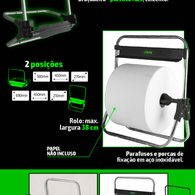 SUPORTE DE ROLO DE PAPEL DE PAREDE 53922