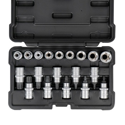 Conjunto de chaves de bocas em estojo preto