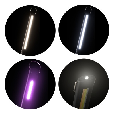 LANTERNA PORTÁTIL MULTIFUNCIONAL 500LM COM LUZ ULTRAVIOLETA 60LM | 54567