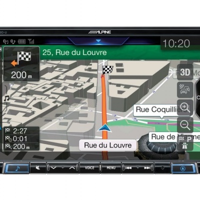 Navegação tátil de 8" com mapas TomTom, compatível com Apple CarPlay e Android Auto X803D-U