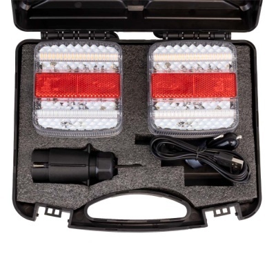 KIT LUZES DE REBOQUE EM LED SEM FIOS MAGNÉTICO 54044