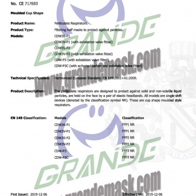 MASCARA DE PROTEÇÃO FFP3 53916