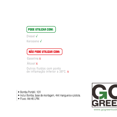 Bomba Elétrica p/ Diesel 12V | DF1BED12V4M