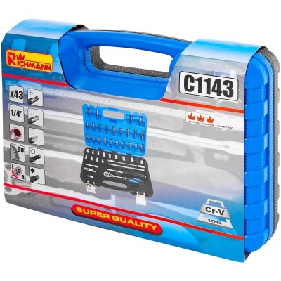 Jogo chaves de caixa 1/4" C1143