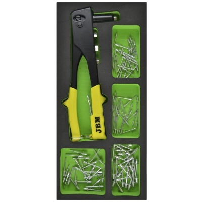 MÁQUINA REBITES + REBITES EVA PARA CARRO DE FERRAMENTAS 13667