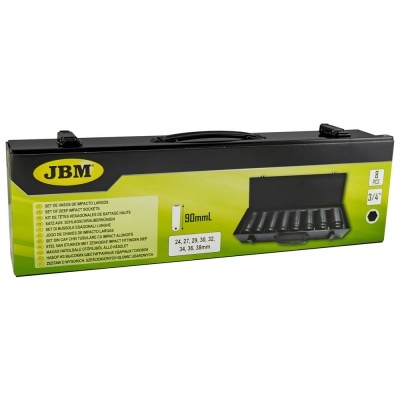 JOGO DE 8 CHAVES DE IMPACTO LARGAS HEX. DE 3/4'' 53470