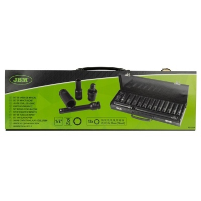 KIT 12 CHAVES DE IMPACTO COMPRIDOS DE 1/2” 52346