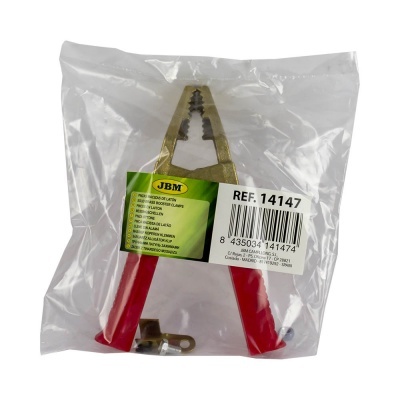 Alicate dourado com cabo vermelho em saco plástico com etiqueta JBM REF. 14147