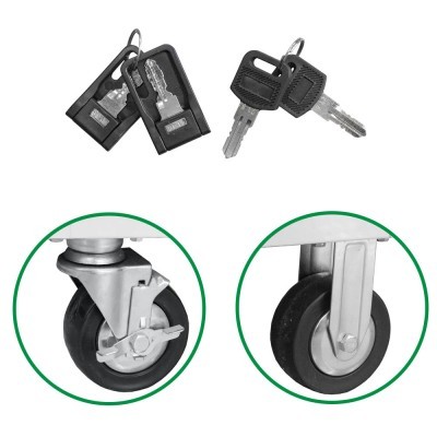 ARMÁRIO DE TRABALHO MULTIMÉDIA COM RODAS 51456