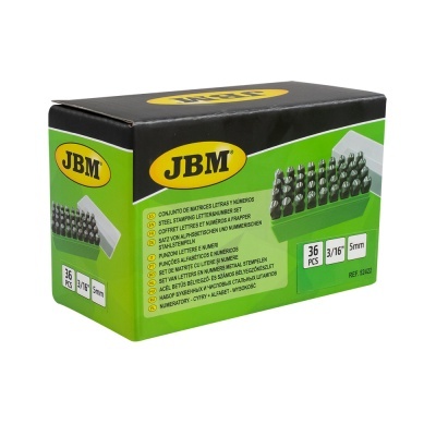 PUNÇÕES ALFABÉTICOS E NUMÉRICOS 5MM 52422