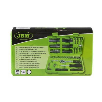Caixa de Ferramentas JBM com 130 Chaves e Bits 53953