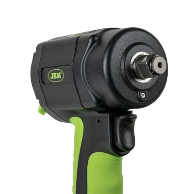 Chave de impacto preta e verde JBM com punho ergonómico