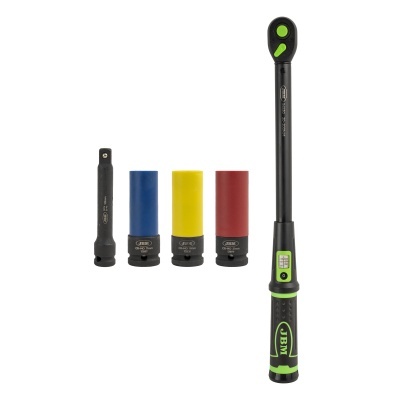 KIT DE FERRAMENTAS DE 5 PEÇAS COM CHAVE DE TORQUE DE 1/2" COM VISOR DE VIDRO | 54785