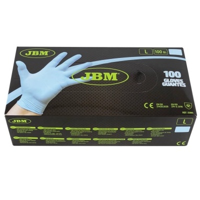 LUVAS AZUIS DESCARTÁVEIS DE NITRILO 3,5MIL